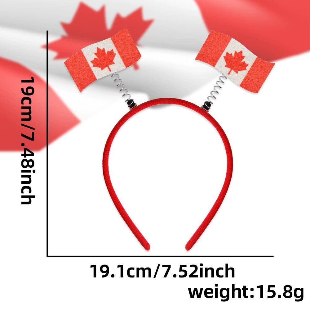 Glasses and floats with designs featuring national flags to support sports teams